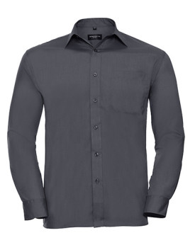Chemise d'entreprise Personnalisée Manche Longue|Manchettes Duo 105 g/m² (White: 110 g/m²) - Russell Collection R-934M-0 - Ch...