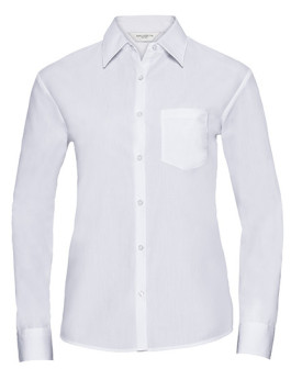 Chemise d'entreprise Personnalisée Manche Longue|Manchettes Duo 105 g/m² (White: 110 g/m²) - Russell Collection R-934F-0 - Ch...