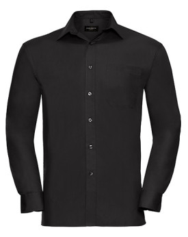 Chemise d'entreprise Personnalisée Manche Longue|Manchettes Duo 100% coton 125 g/m² (White: 120 g/m²) - Russell Collection R-...