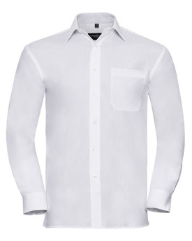 Chemise d'entreprise Personnalisée Manche Longue|Manchettes Duo 100% coton 125 g/m² (White: 120 g/m²) - Russell Collection R-...