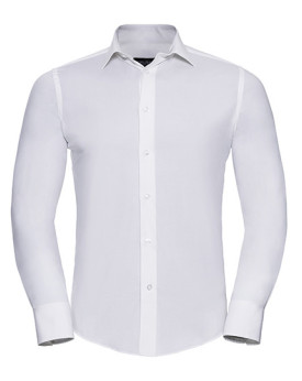 Chemise d'entreprise Personnalisée Manche Longue|Manchettes Duo 140 g/m² - Russell Collection R-946M-0 - Chemise d'entreprise...