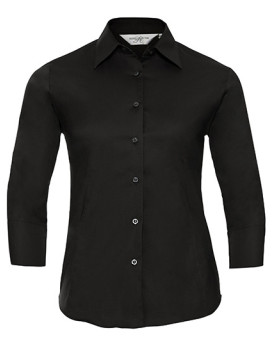 Chemise d'entreprise Personnalisée Manche 3/4|Manchettes Duo 140 g/m² - Russell Collection R-946F-0 - Chemise d'entreprise Pe...