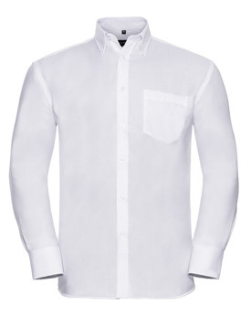 Chemise d'entreprise Personnalisée Manche Longue|Manchettes Duo 100% coton 120 g/m² - Russell Collection R-956M-0 - Chemise d...