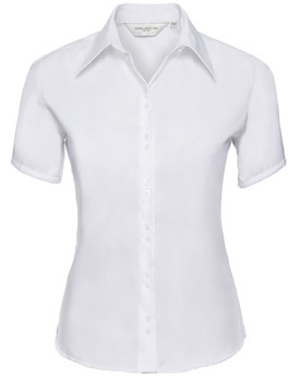 Chemise d'entreprise Personnalisée Manche Courte Duo 100% coton 120 g/m² - Russell Collection R-957F-0 - Chemise d'entreprise...