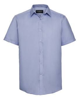 Chemise d'entreprise Personnalisée Manche Courte Duo 130 g/m² (White: 125 g/m²) - Russell Collection R-963M-0 - Chemise d'ent...