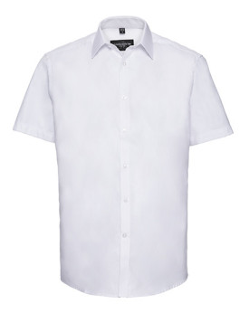 Chemise d'entreprise Personnalisée Manche Courte Duo 130 g/m² (White: 125 g/m²) - Russell Collection R-963M-0 - Chemise d'ent...