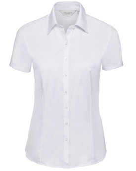 Chemise d'entreprise Personnalisée Manche Courte Duo 130 g/m² (White: 125 g/m²) - Russell Collection R-963F-0 - Chemise d'ent...