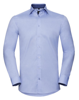 Chemise d'entreprise Personnalisée Manche Longue|portable avec des boutons de manchette Homme 125 g/m² (White: 130 g/m²) - Ru...