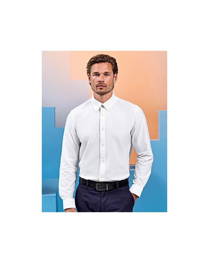 Sweat Personnalisé avec liseré|Manche Longue V-Neck Homme  185 g/m² - Asquith & Fox AQ039 - Chemise d'entreprise Personnalisé...