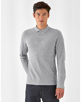 Polo Personnalisé Manche Longue Duo 180 g/m² - B&C BE INSPIRED PUI12 - Polo Personnalisé avec marquage broderie, flocage ou i...