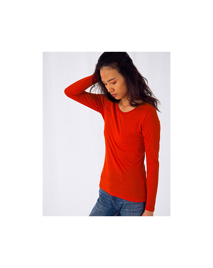 Tee shirt Personnalisé Manche Longue Duo 140 g/m² - B&C BE INSPIRED TW071 - Tee shirt Personnalisé avec marquage broderie, fl...