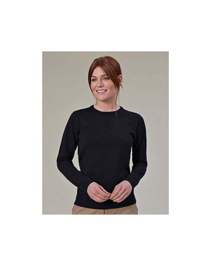Sweat Personnalisé Manche Longue avec liseré Femme - Brook Taverner 2384 - Chemise d'entreprise Personnalisée avec marquage b...