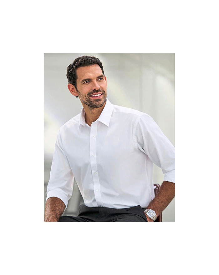 Chemise d'entreprise Personnalisée Manche Longue|Manchettes Homme 115 g/m² - Brook Taverner 4565 - Chemise d'entreprise Perso...