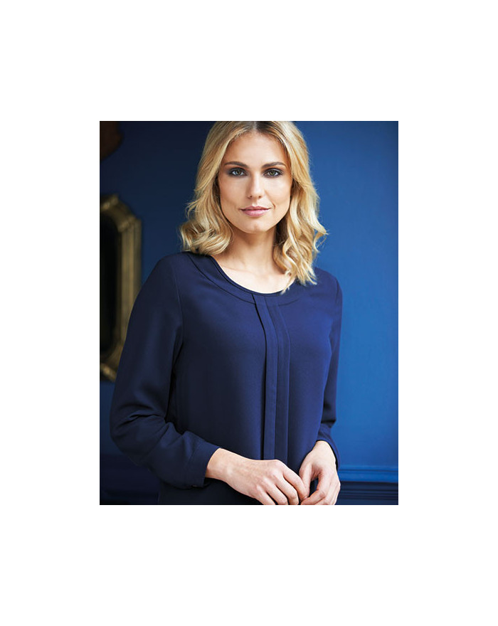 Chemise d'entreprise Personnalisée Manche Longue|Manchettes Femme 140 g/m² - Brook Taverner 2279 - Chemise d'entreprise Perso...