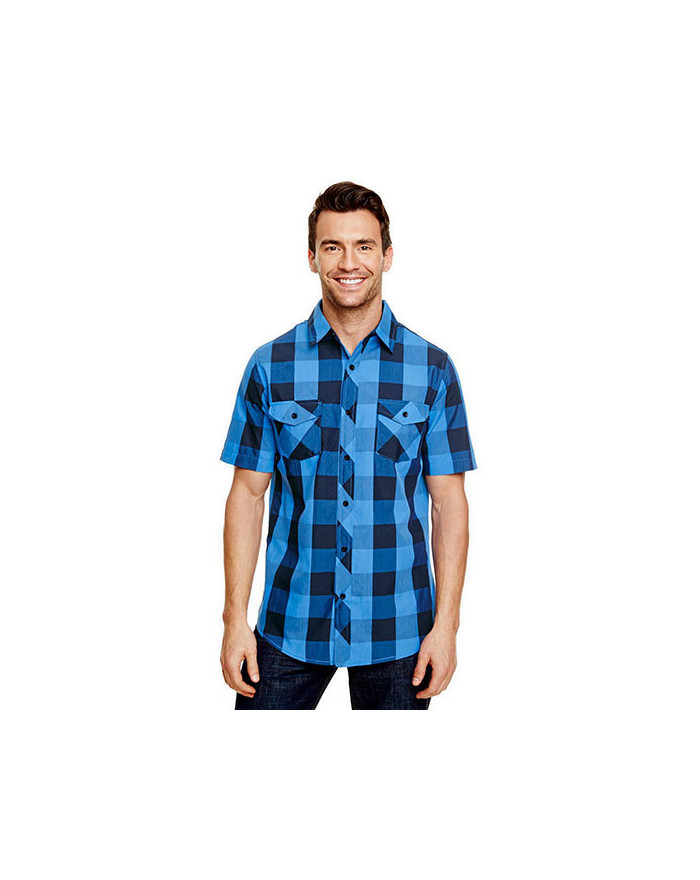 Chemise d'entreprise  Personnalisée Manche Courte  Homme   96 g/m² - Burnside BU9203  