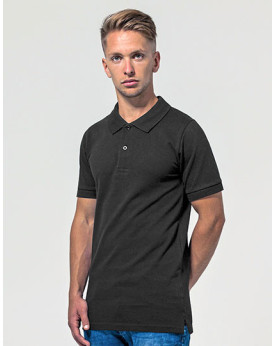 Polo Personnalisé Manche Courte|avec liseré Bande de propreté Homme  220 g/m² - Build Your Brand BY008 - Polo Personnalisé av...