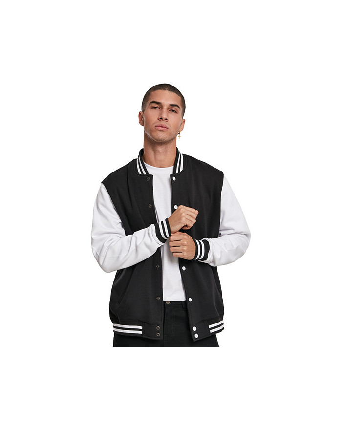 Sweat Personnalisée avec liseré Bande de propreté Homme  300 g/m² - Build Your Brand BY015 - Sweat Personnalisé avec marquage...