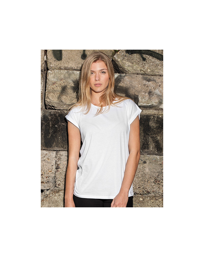 Tee shirt Personnalisé Manche Courte Col rond Femme  140 g/m² - Build Your Brand BY021 - Tee shirt Personnalisé avec marquage...