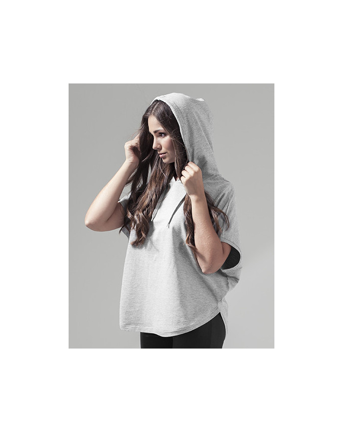 Sweat Personnalisée Manche Courte Femme  240 g/m² - Build Your Brand BY034 - Sweat Personnalisé avec marquage broderie, floca...