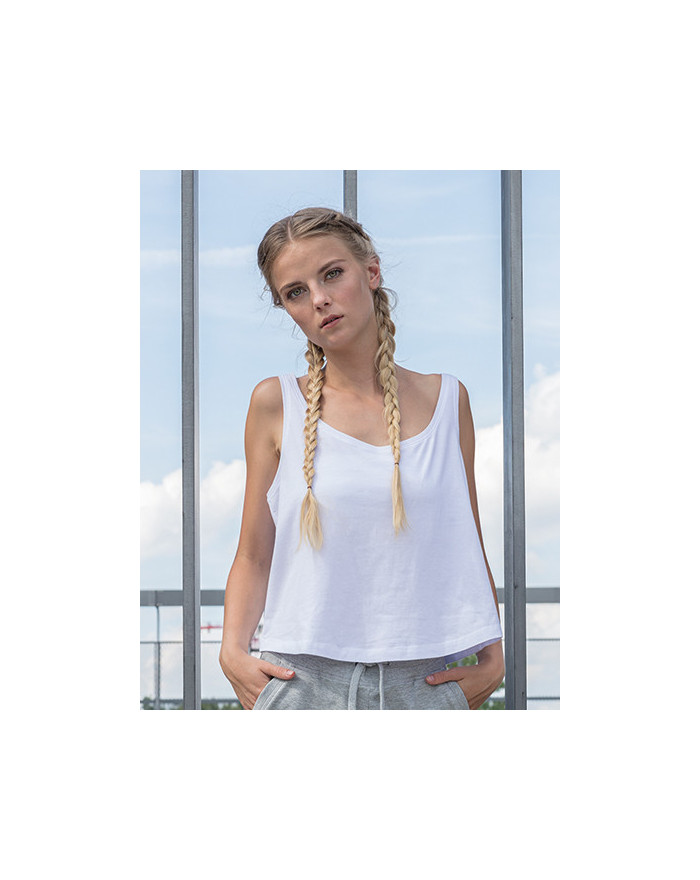 Tee shirt Personnalisé Sans Manche Col rond Femme  140 g/m² - Build Your Brand BY051 - Tee shirt personnalisé sans manches av...