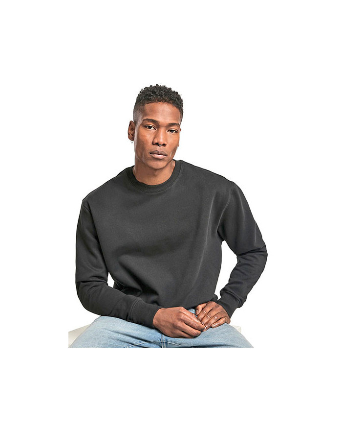 Sweat Personnalisée Manche Longue|avec liseré Col rond Homme ou Femme 280 g/m² - Build Your Brand BY120 - Sweat Personnalisé ...