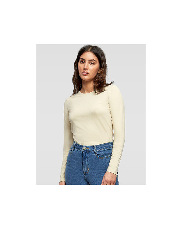 Tee shirt Personnalisé Manche Longue Col rond Femme   180 g/m² - Build Your Brand BY261  