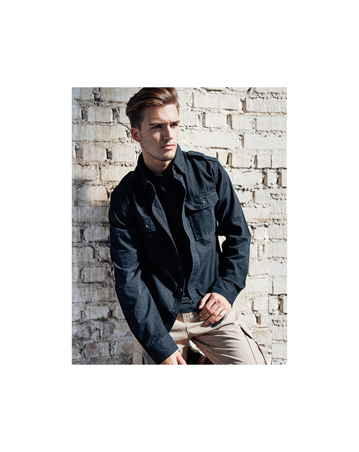 Chemise d'entreprise  Personnalisée Manche Longue  Homme   235 g/m² - Build Your Brandit BYB9373  