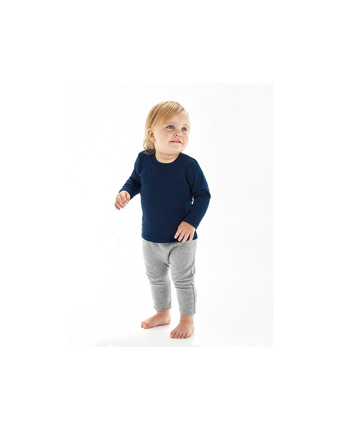 Tee shirt Personnalisé Manche Longue Col rond Enfant  200 g/m² - Babybugz BZ11 - Vêtements Enfant Personnalisés avec marquage...