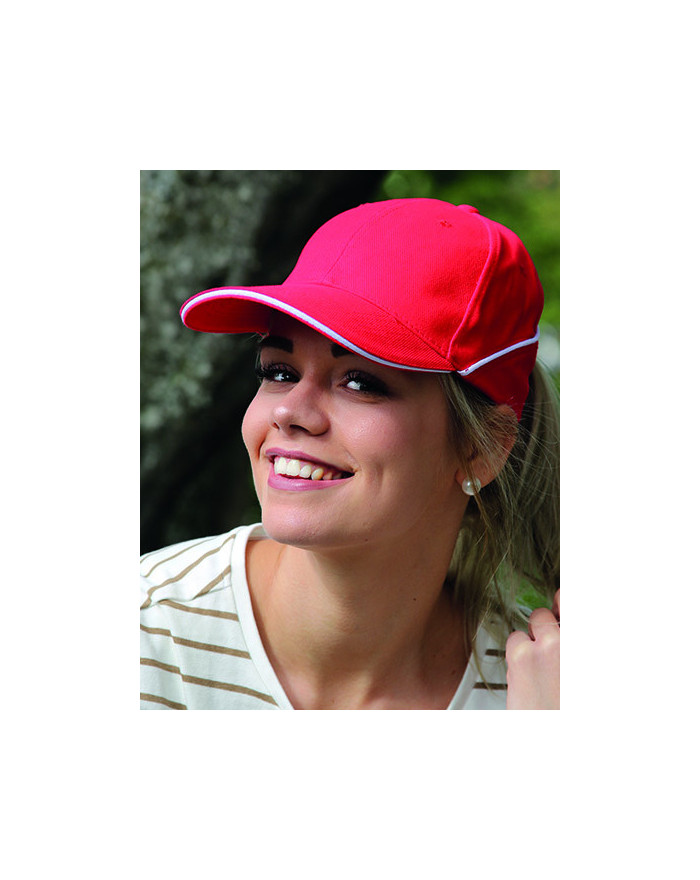 Casquettes personnalisée 100% coton - L-merch CA-25-07 - Casquettes avec marquage broderie, flocage ou impression. Grossiste ...