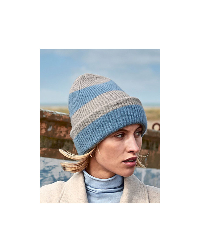 Bonnet personnalisé Beechfield B391R - Bonnet personnalisé avec marquage broderie, flocage ou impression. Grossiste vetements...