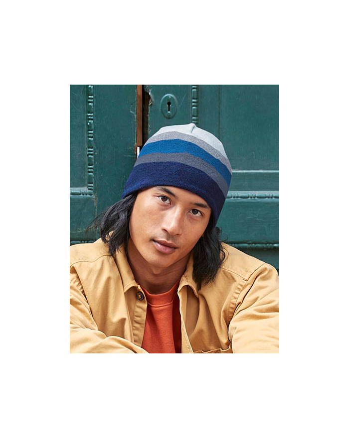 Bonnet personnalisé Beechfield B394R - Bonnet personnalisé avec marquage broderie, flocage ou impression. Grossiste vetements...
