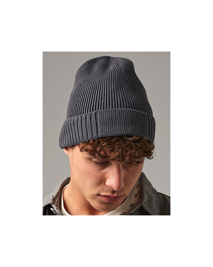 Bonnet personnalisé 100% coton - Beechfield B438N - Bonnet personnalisé avec marquage broderie, flocage ou impression. Grossi...