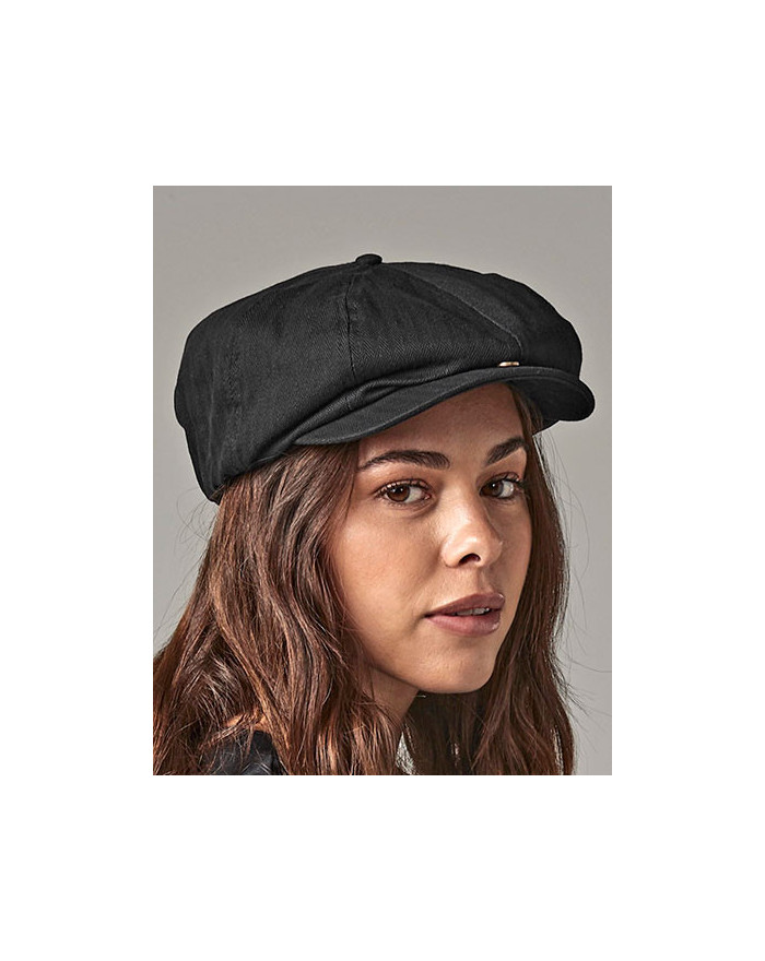 Casquette gavroche personnalisée 100% coton - Beechfield B624 - Casquette gavroche personnalisé avec marquage broderie, floca...