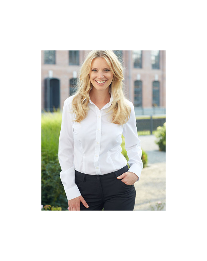 Chemise d'entreprise Personnalisée Manche Longue Duo 100% coton 120 g/m² - CG Workwear 00501-12 - Chemise d'entreprise Person...