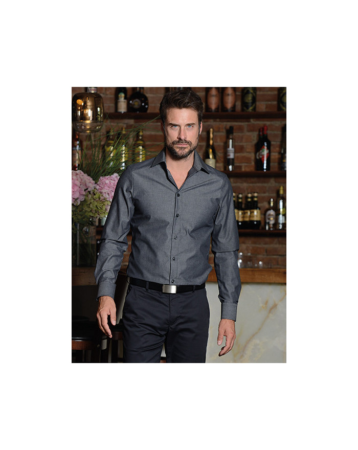 Chemise d'entreprise Personnalisée Manche Longue Duo 140 g/m² - CG Workwear 00560-14 - Chemise d'entreprise Personnalisée ave...
