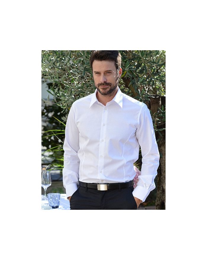 Chemise d'entreprise Personnalisée Manche Longue Duo 125 g/m² - CG Workwear 00630-15 - Chemise d'entreprise Personnalisée ave...