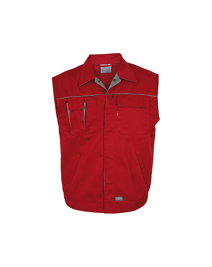 Veste Personnalisée Sans Manche Homme 300 g/m² - Carson Contrast CC700 - Vêtement de travail Personnalisé avec marquage brode...