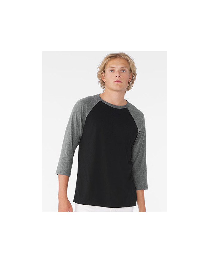 Tee shirt Personnalisé Manche 3/4 Unisexe 135 g/m² - Canvas 3200 - Tee shirt Personnalisé avec marquage broderie, flocage ou ...