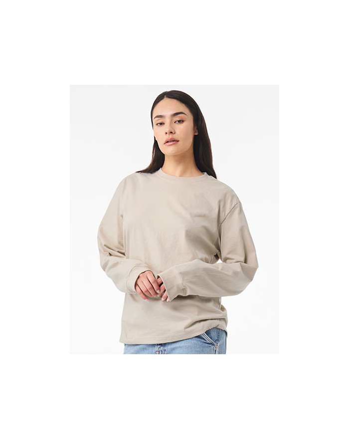 Tee shirt Personnalisé Manche Longue Unisexe 100% coton 260 g/m² - Canvas 4651 - Tee shirt Personnalisé avec marquage broderi...