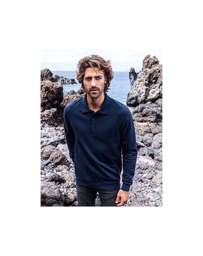 Sweat Personnalisé Manche Longue avec liseré Homme 100% coton 320 g/m² - Promodoro 2049 - Sweat Personnalisé avec marquage br...