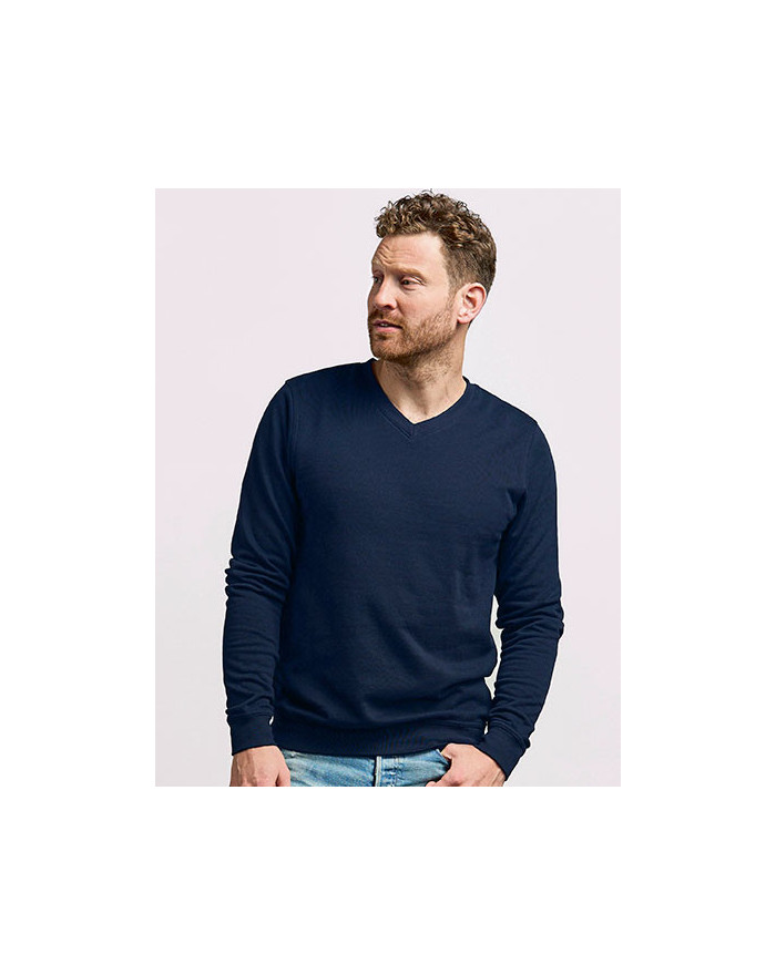 Sweat Personnalisé Manche Longue avec liseré Homme 100% coton 320 g/m² - Promodoro 5025 - Sweat Personnalisé avec marquage br...
