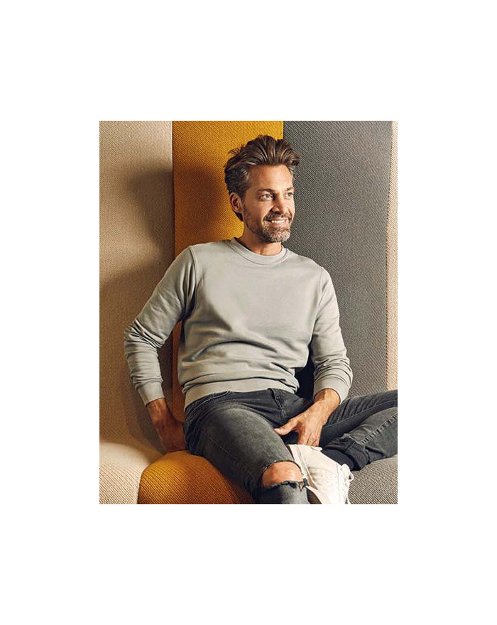 Sweat Personnalisé Manche Longue avec liseré Homme 320 g/m² - Promodoro 5099 - Sweat Personnalisé avec marquage broderie, flo...