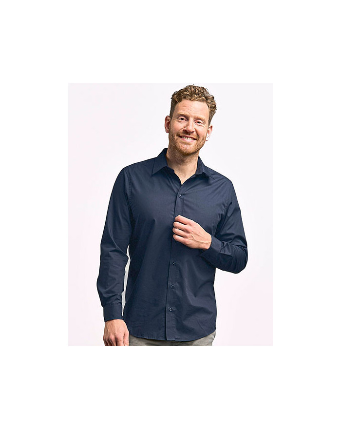 Chemise d'entreprise Personnalisée Manche Longue|Manchettes Duo 120 g/m² - Promodoro 6310 - Chemise d'entreprise Personnalisé...