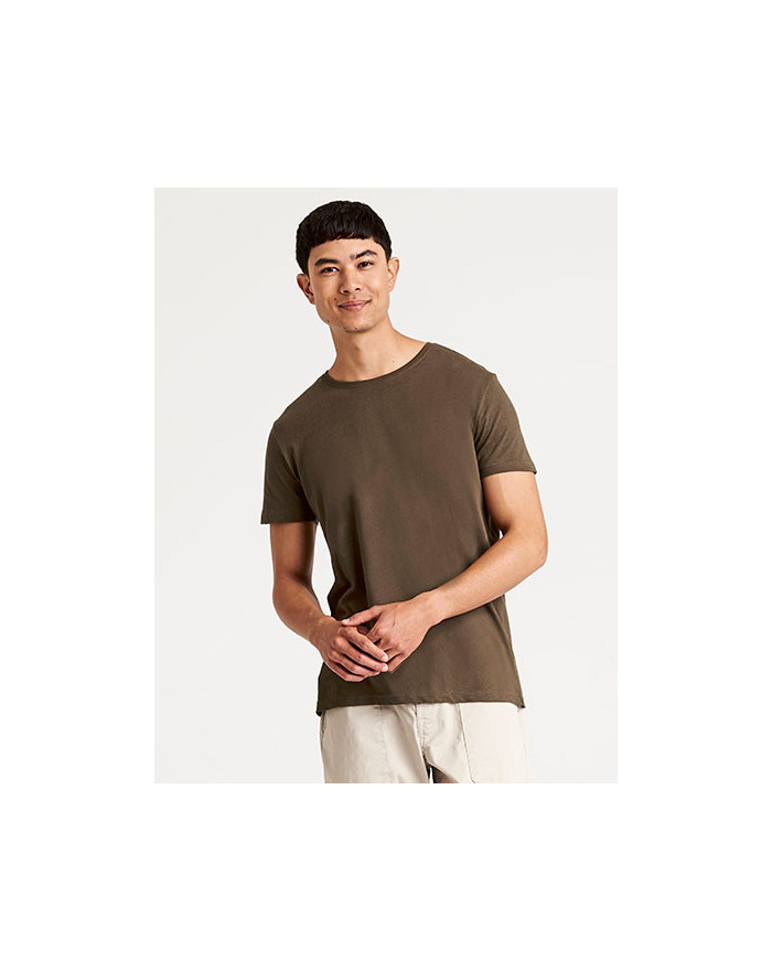 Tee shirt Personnalisé Manche Courte Bande de propreté|Col rond Homme  150 g/m² - Ecologie EA001 - Tee shirt Personnalisé ave...