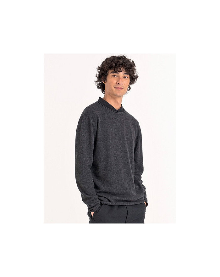 Sweat Personnalisé Manche Longue Col rond Homme  227 g/m² - Ecologie EA060 - Sweat Personnalisé avec marquage broderie, floca...