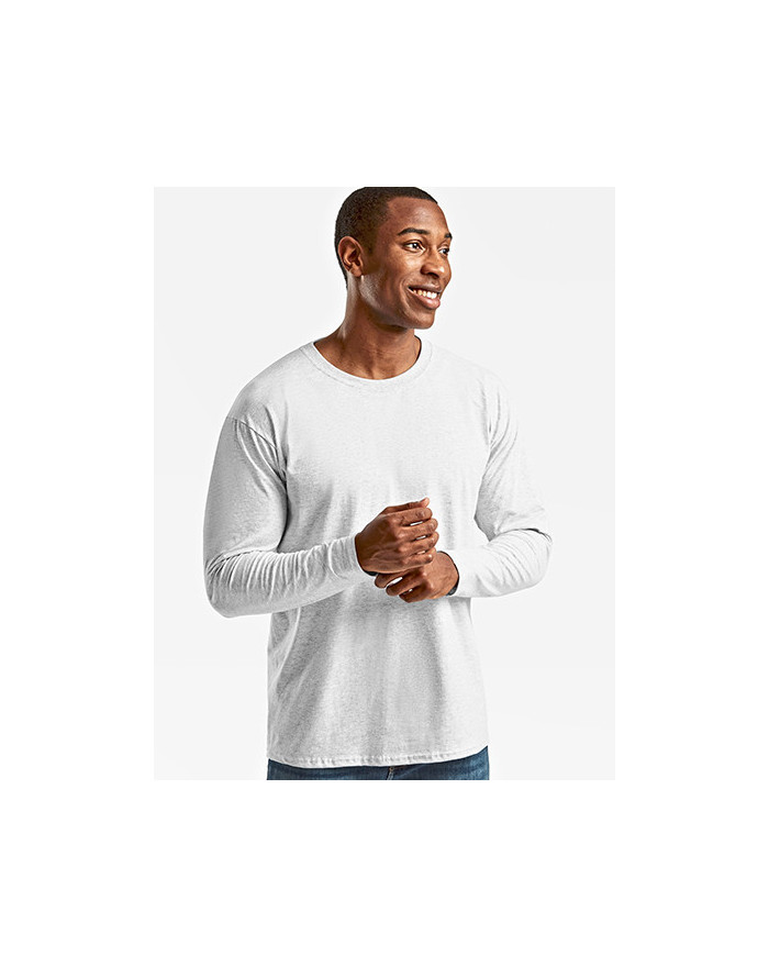 Tee shirt Personnalisé Manche Longue Duo 165 g/m² (White: 160 g/m²) - Fruit of the Loom 61-038-0 - Tee shirt Personnalisé ave...