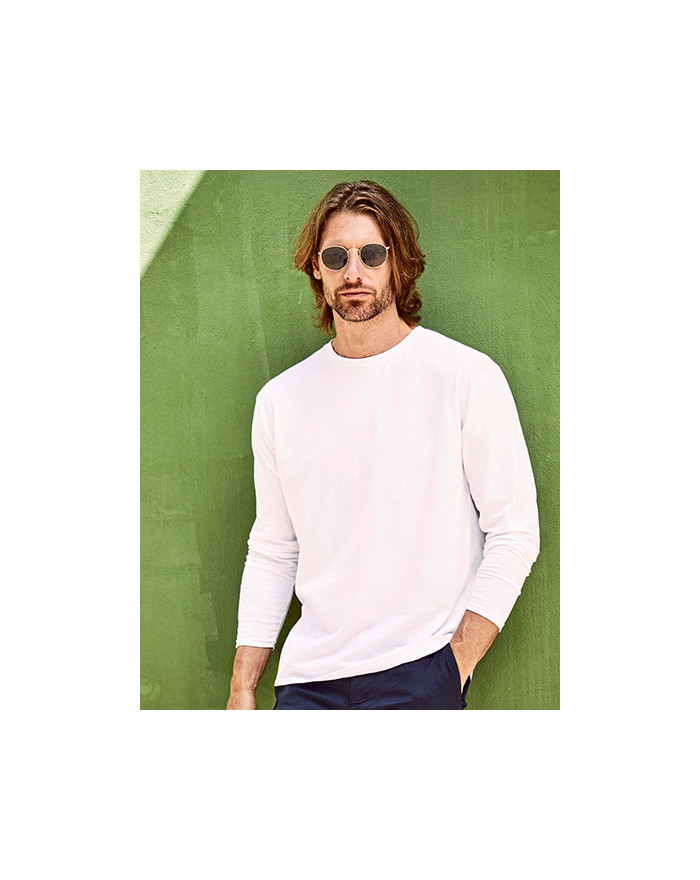 Tee shirt Personnalisé Manche Longue Homme 100% coton 145 g/m² (White: 135 g/m²) - Fruit of the Loom 61-428-0 - Tee shirt Per...