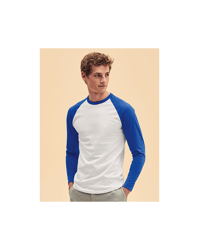 Tee shirt Personnalisé Manche Longue Homme 100% coton 165 g/m² (White: 160 g/m²) - Fruit of the Loom 61-028-0 - Tee shirt Per...