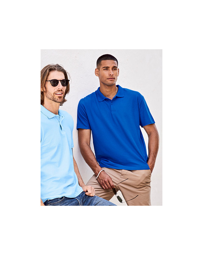 Polo Personnalisé Manche Courte avec liseré Homme 175 g/m² - Fruit of the Loom 63-050-0 - Vêtements Enfant Personnalisés avec...