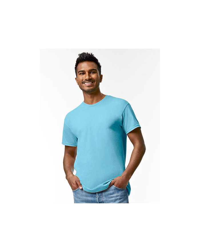 Tee shirt Personnalisé Manche Courte Duo 180 g/m² (White: 170 g/m²) - Gildan 5000 - Tee shirt Personnalisé avec marquage brod...